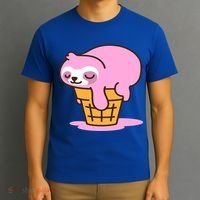 Ice Cream Sloth Cute T-Shirt thumb 3