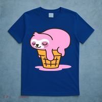 Ice Cream Sloth Cute T-Shirt thumb 5