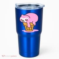 Ice Cream Sloth Cute Tumbler thumb 0