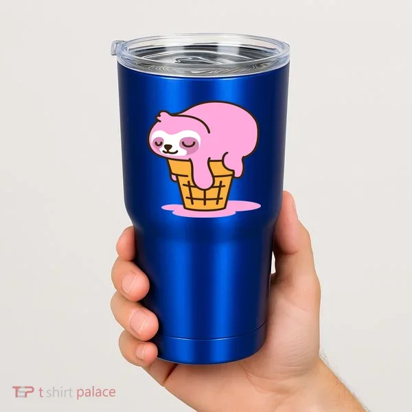 Ice Cream Sloth Cute Tumbler
