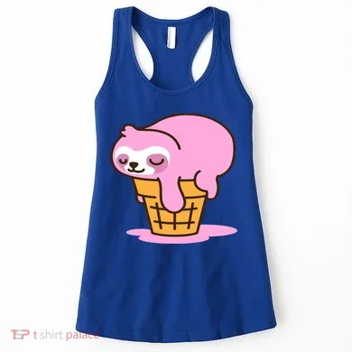 Ice Cream Sloth Cute Women's Tank Top
