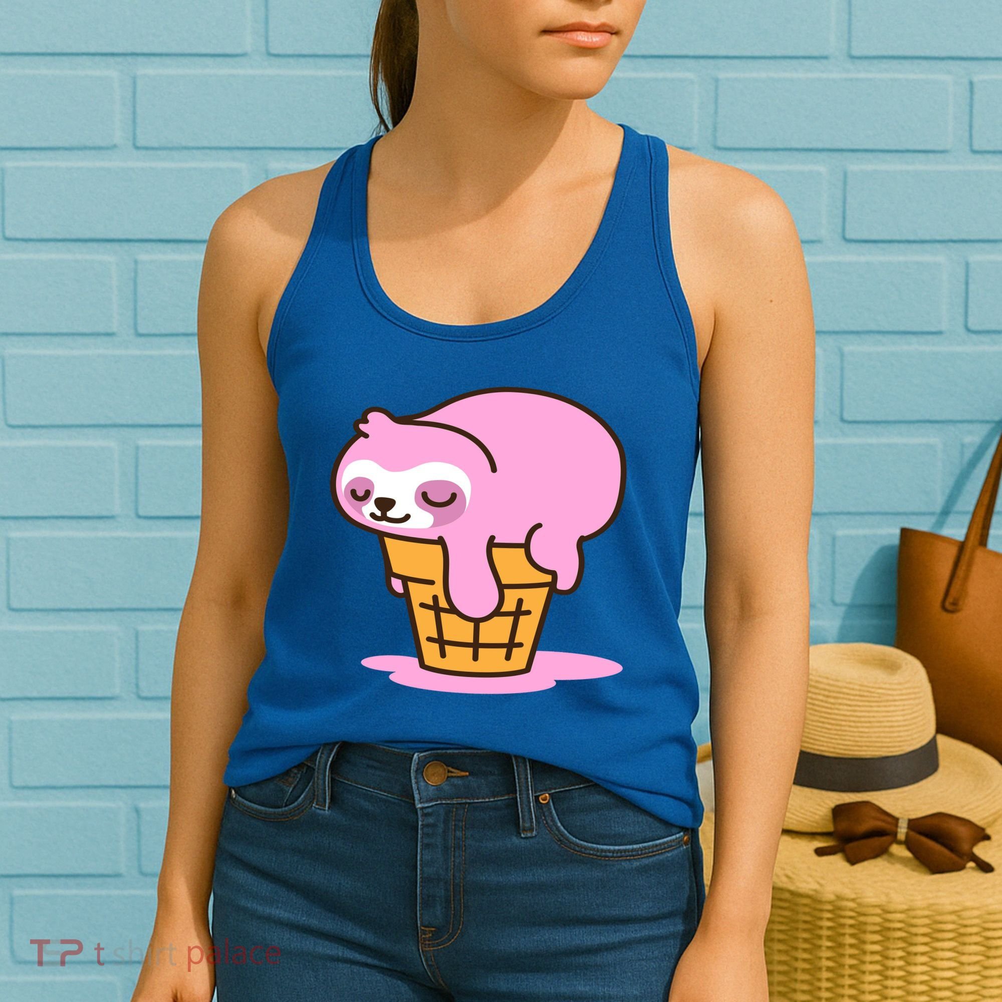Ice Cream Sloth Cute Women's Tank Top