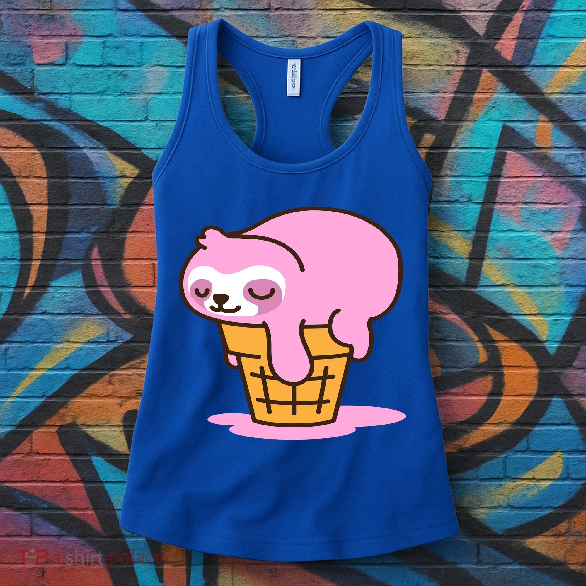 Ice Cream Sloth Cute Women's Tank Top