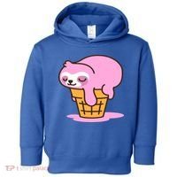 Ice Cream Sloth Cute Toddler Hoodie thumb 0