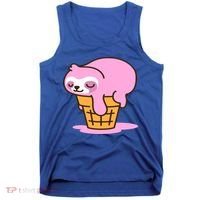Ice Cream Sloth Cute Tank Top thumb 0