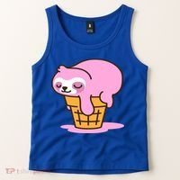 Ice Cream Sloth Cute Tank Top thumb 2