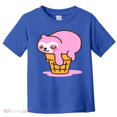 Ice Cream Sloth Cute Toddler T-Shirt