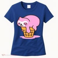 Ice Cream Sloth Cute Women's T-Shirt thumb 0