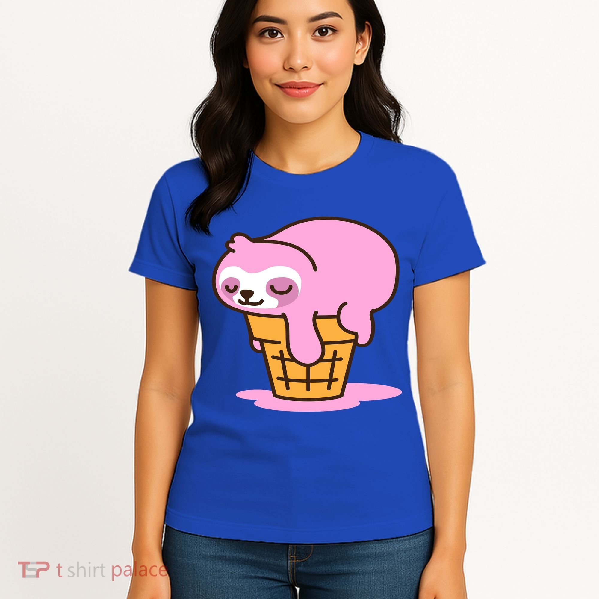 Ice Cream Sloth Cute Women's T-Shirt