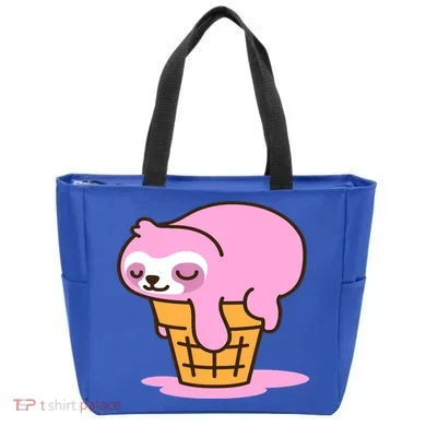 Ice Cream Sloth Cute Tote Bag