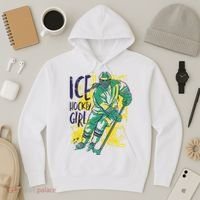 Ice Hockey Girl Hoodie thumb 3