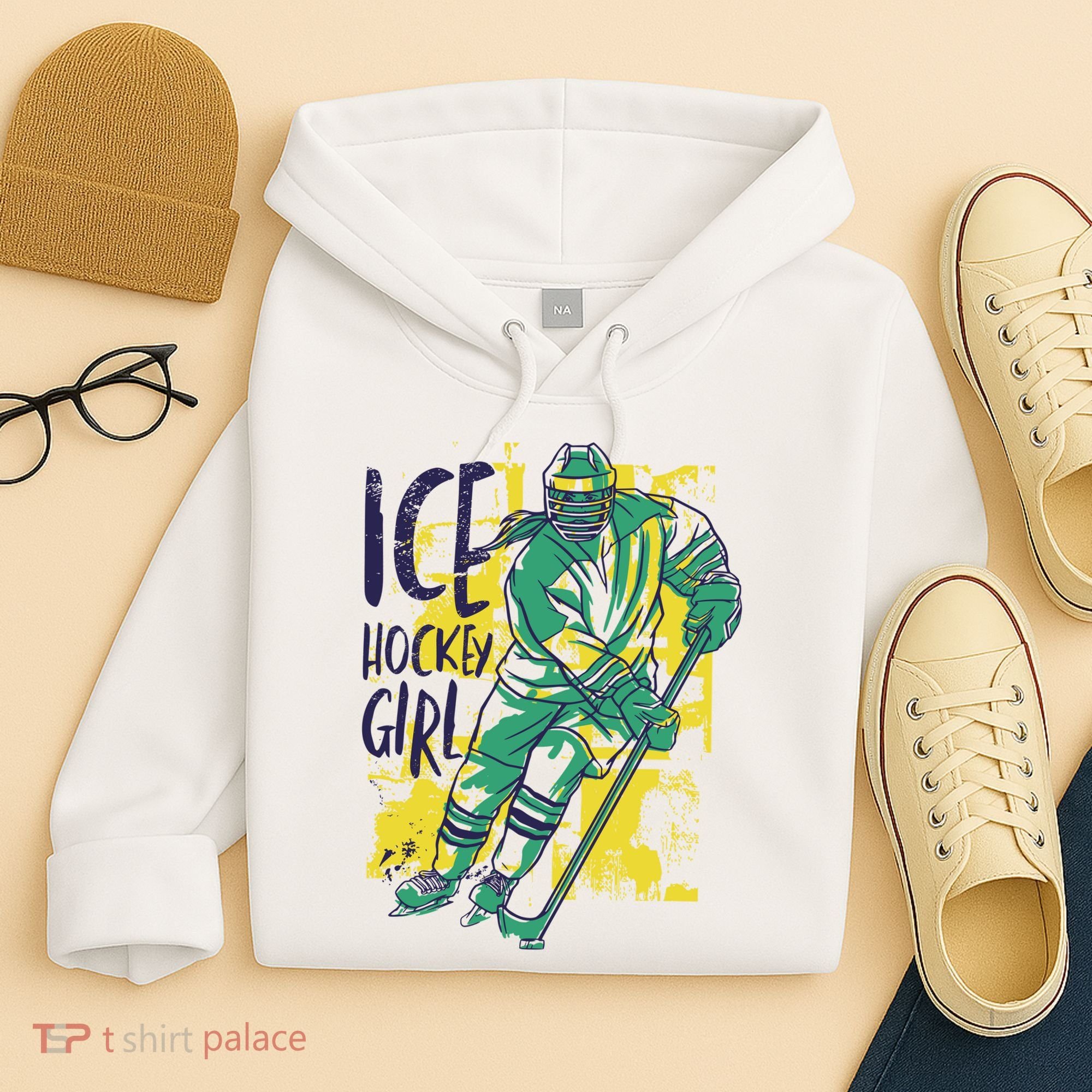 Ice Hockey Girl Hoodie