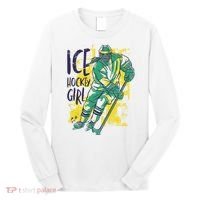 Ice Hockey Girl Long Sleeve Shirt thumb 0