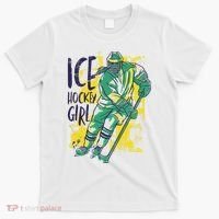 Ice Hockey Girl T-Shirt thumb 0