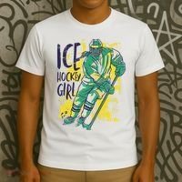 Ice Hockey Girl T-Shirt thumb 3