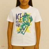 Ice Hockey Girl T-Shirt thumb 4