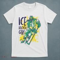 Ice Hockey Girl T-Shirt thumb 5