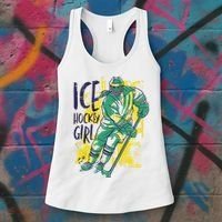 Ice Hockey Girl Women's Tank Top thumb 3