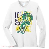 Ice Hockey Girl Women's Long Sleeve Shirt thumb 0