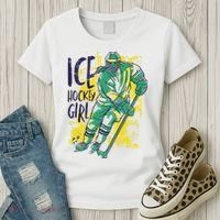 Ice Hockey Girl Women's T-Shirt thumb 3