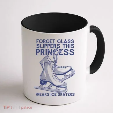 Ice Skating Princess Coffee Mug back