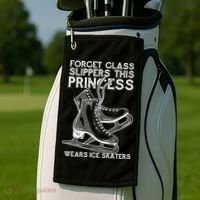 Ice Skating Princess Golf Towel thumb 2