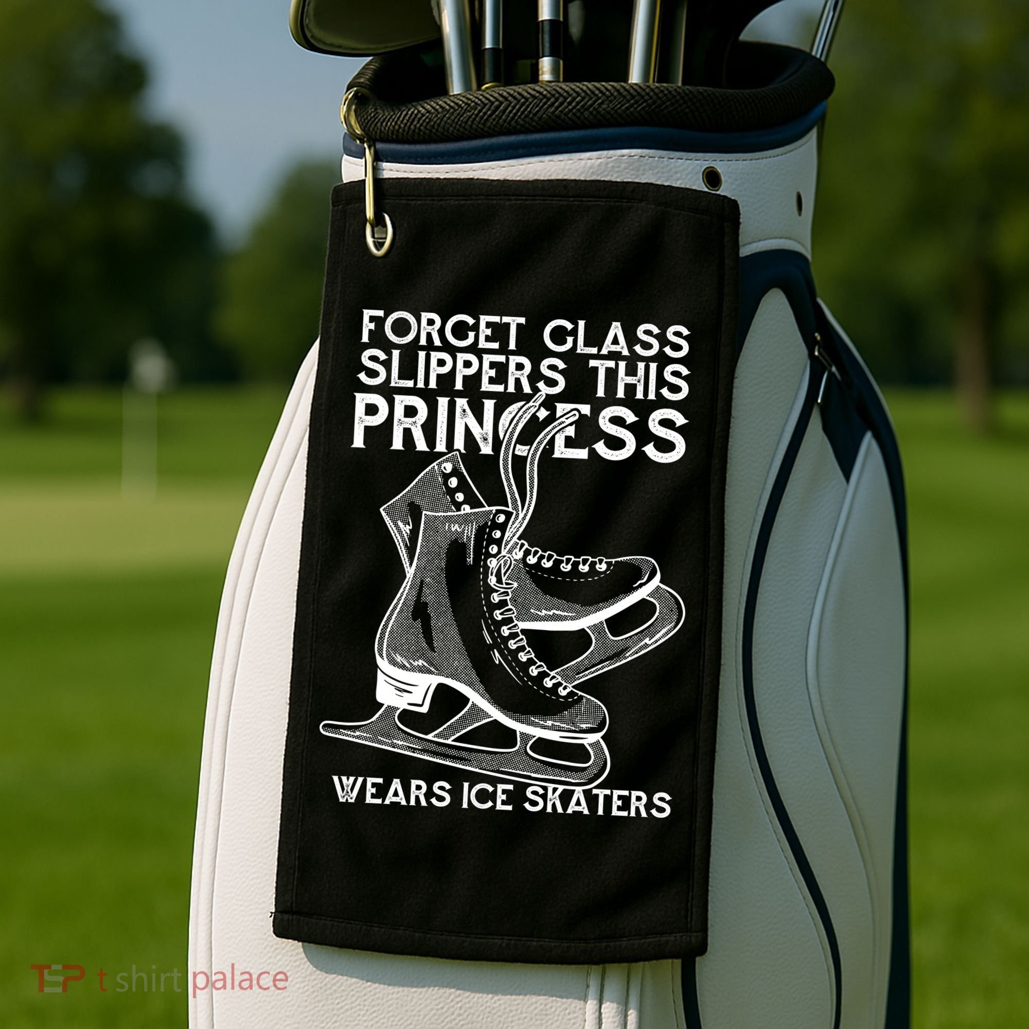 Ice Skating Princess Golf Towel