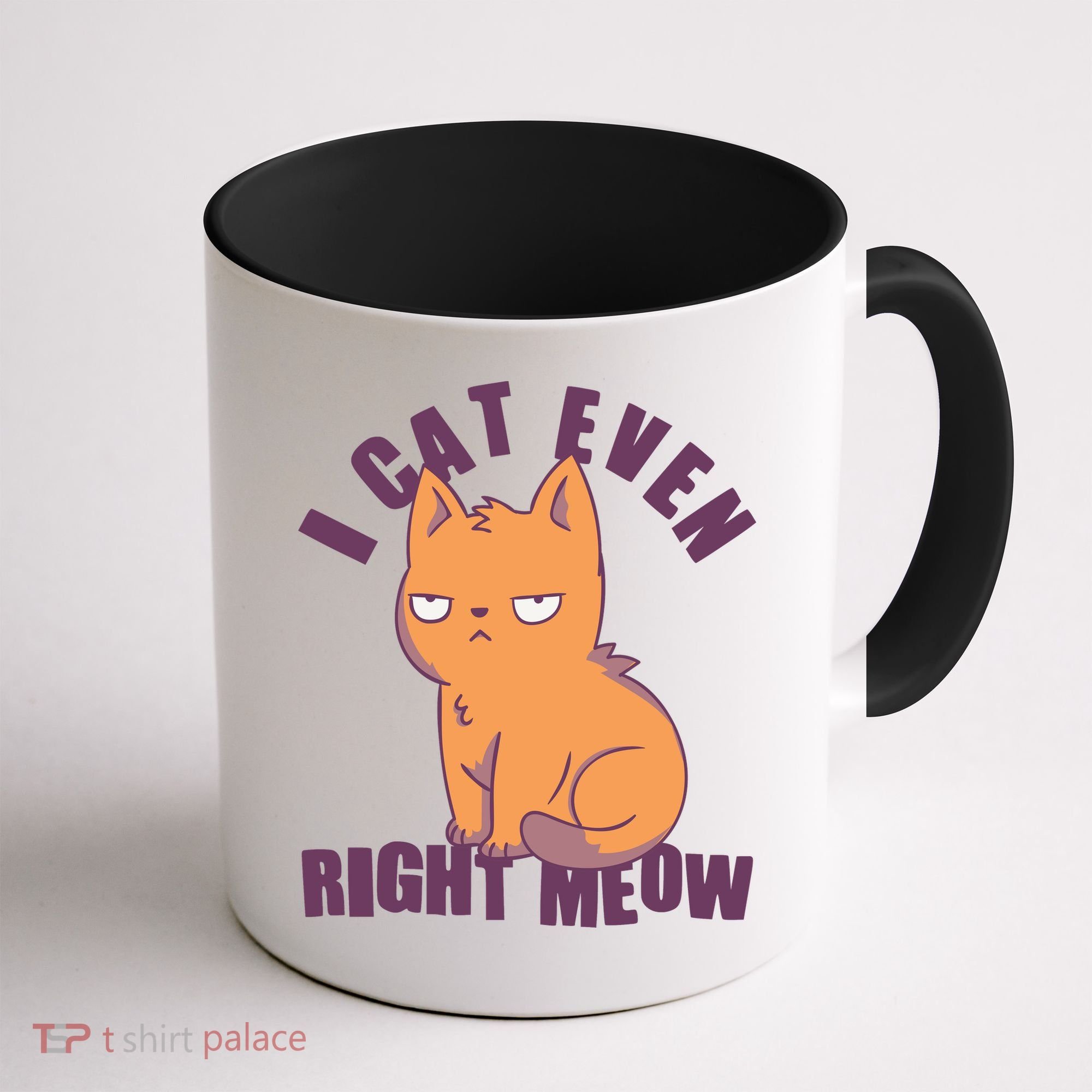 I Can't Even Right Meow Funny Smug Cat Coffee Mug