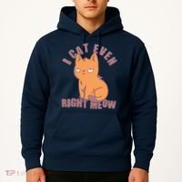 I Can't Even Right Meow Funny Smug Cat Hoodie thumb 2