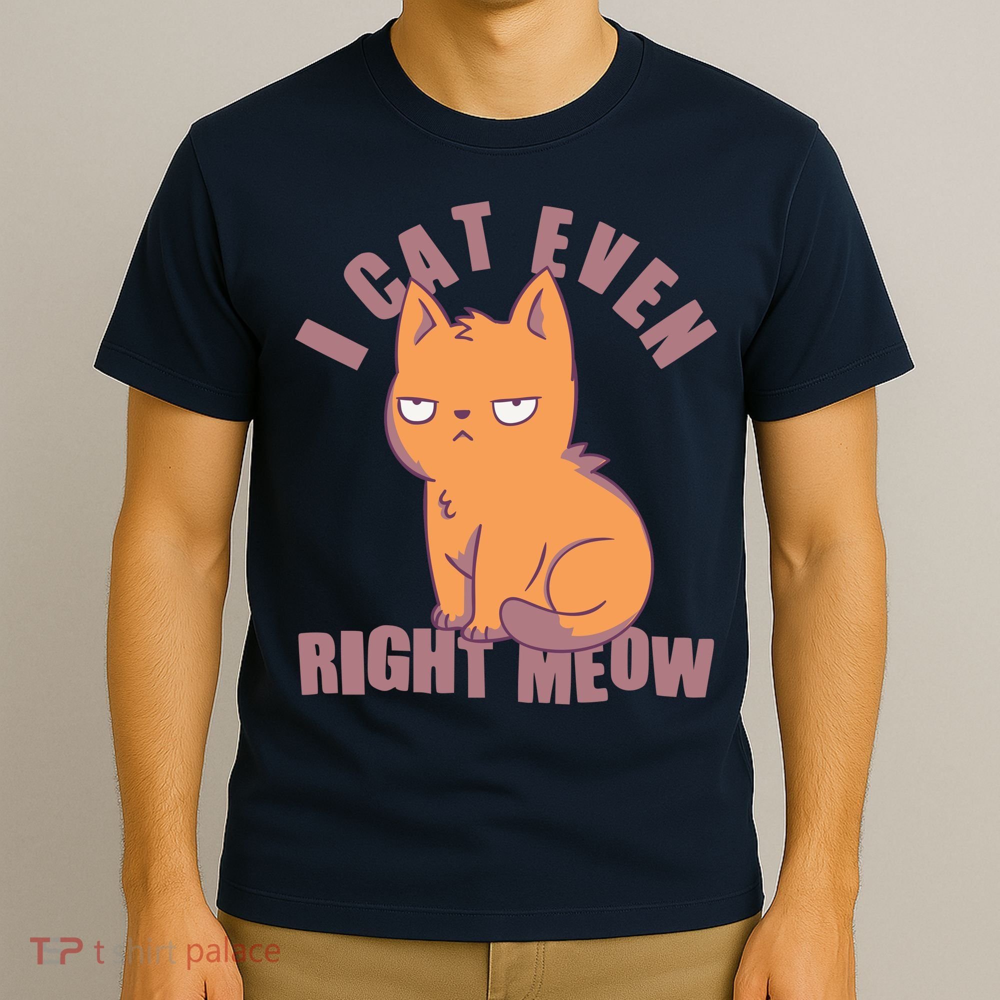 I Can't Even Right Meow Funny Smug Cat T-Shirt