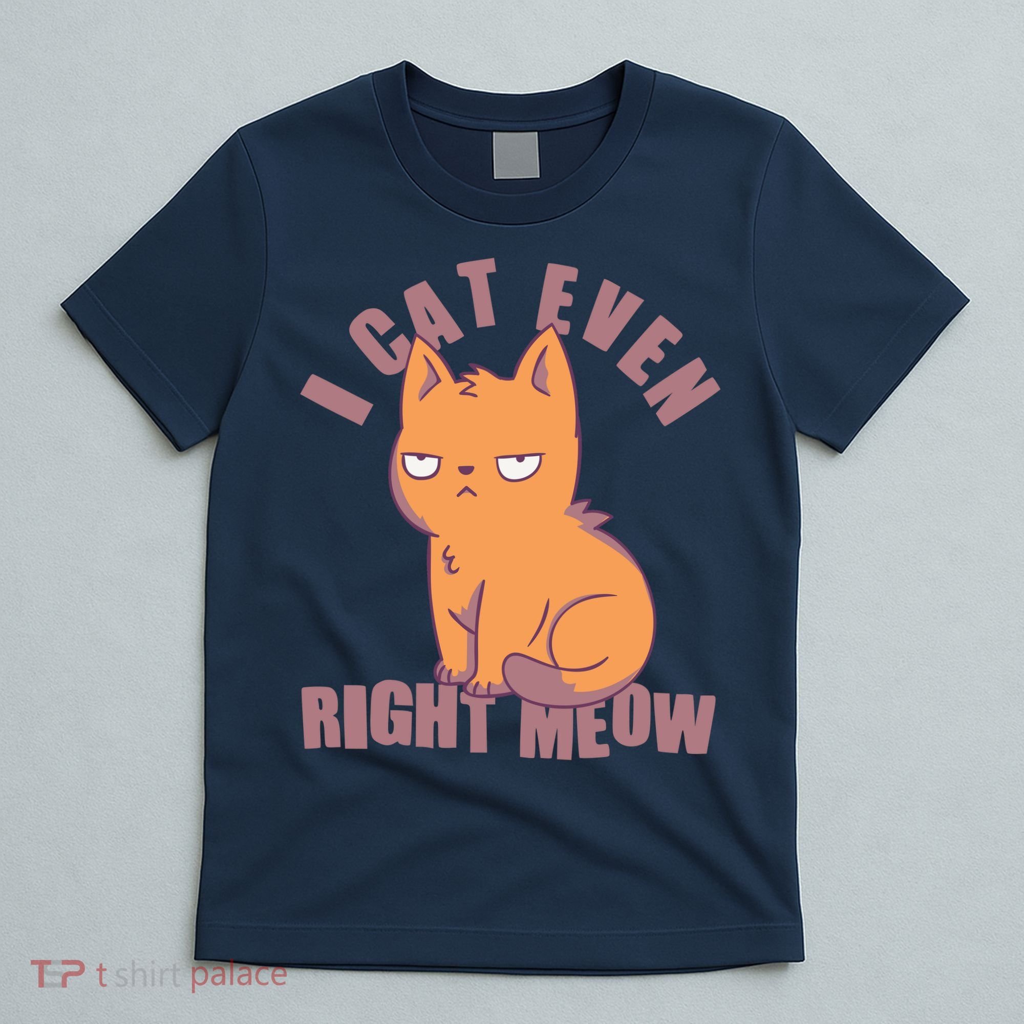 I Can't Even Right Meow Funny Smug Cat T-Shirt
