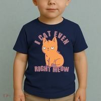 I Can't Even Right Meow Funny Smug Cat Toddler T-Shirt thumb 2