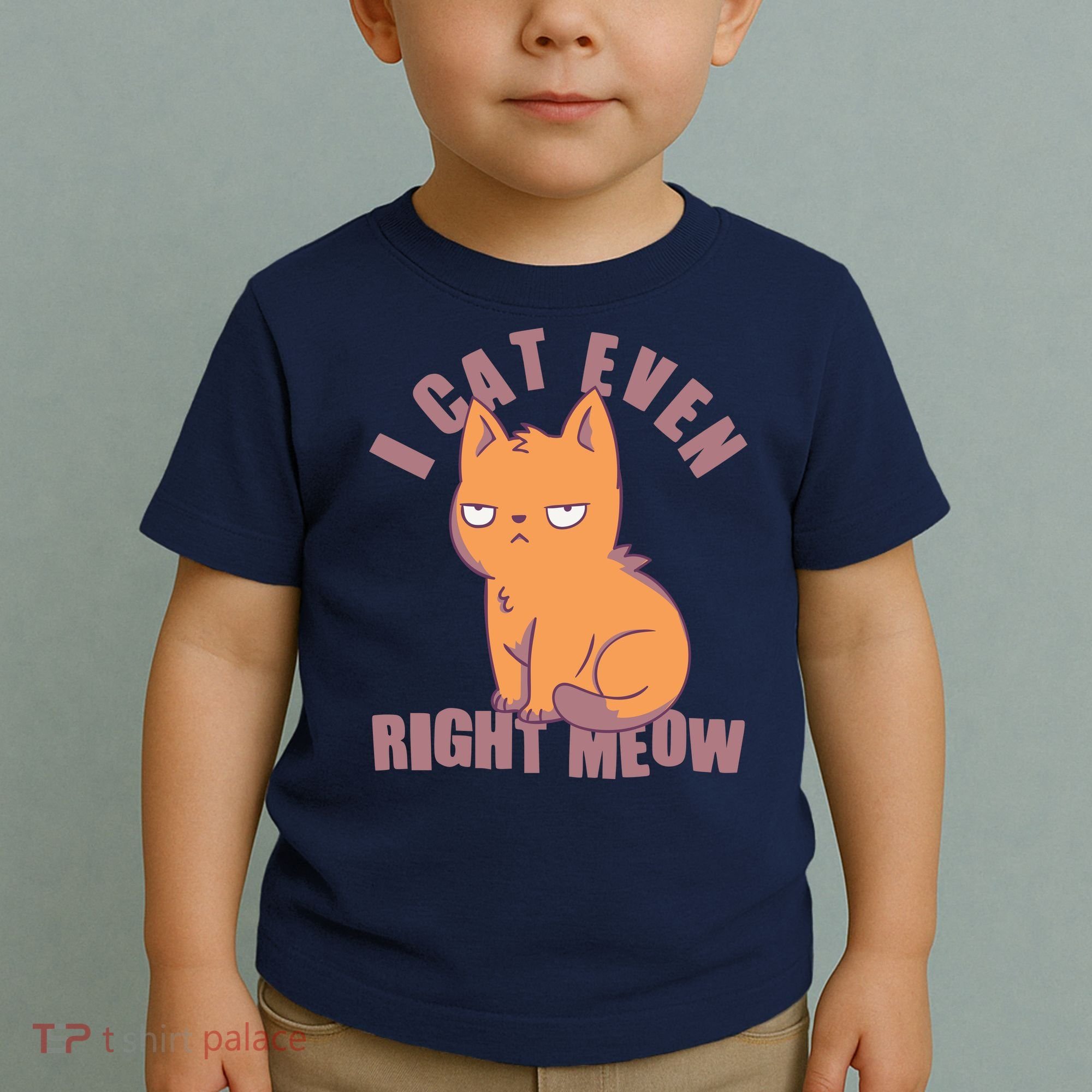 I Can't Even Right Meow Funny Smug Cat Toddler T-Shirt