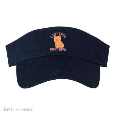 I Can't Even Right Meow Funny Smug Cat Visor