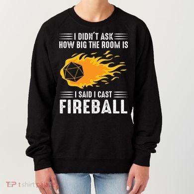 I Cast Fireball Funny Nerd Geek Wizard Magic Women's Sweatshirt