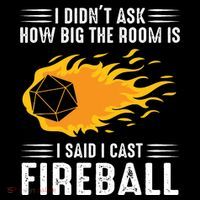 I Cast Fireball Funny Nerd Geek Wizard Magic Doggie Tank thumb 4
