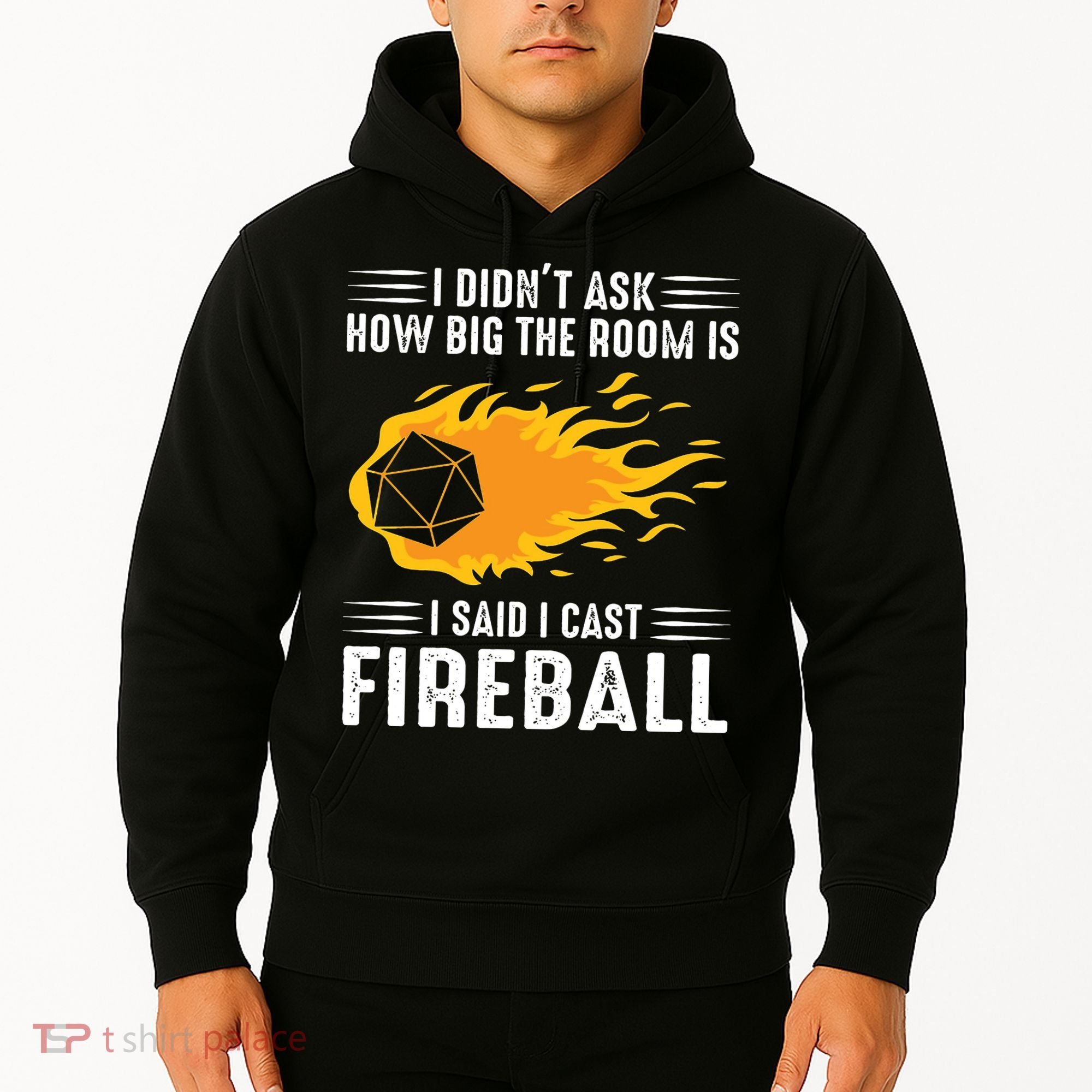 I Cast Fireball Funny Nerd Geek Wizard Magic Hoodie
