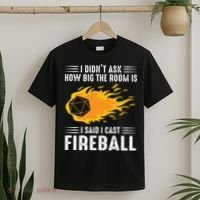I Cast Fireball Funny Nerd Geek Wizard Magic T-Shirt thumb 2