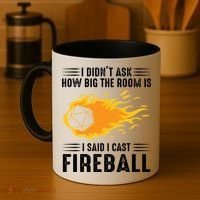 I Cast Fireball Funny Nerd Geek Wizard Magic Coffee Mug thumb 4