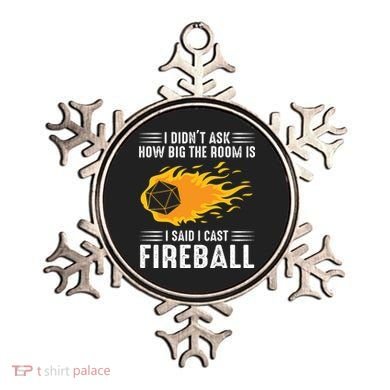I Cast Fireball Funny Nerd Geek Wizard Magic Ornament