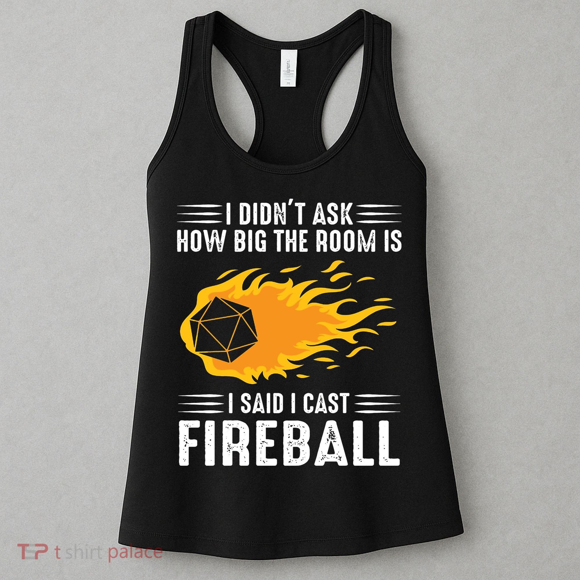 I Cast Fireball Funny Nerd Geek Wizard Magic Women's Tank Top