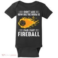 I Cast Fireball Funny Nerd Geek Wizard Magic Baby Bodysuit thumb 0