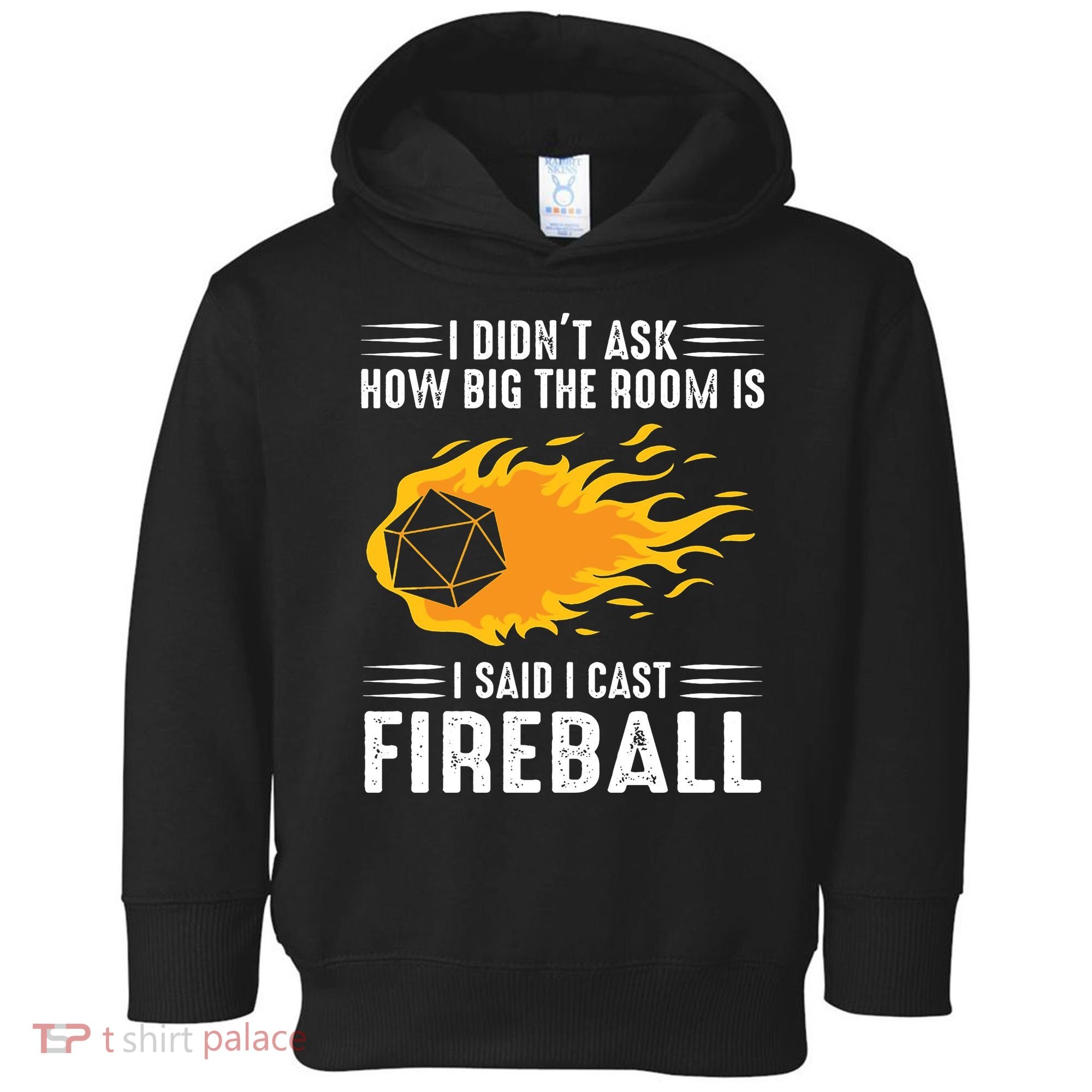 I Cast Fireball Funny Nerd Geek Wizard Magic Toddler Hoodie