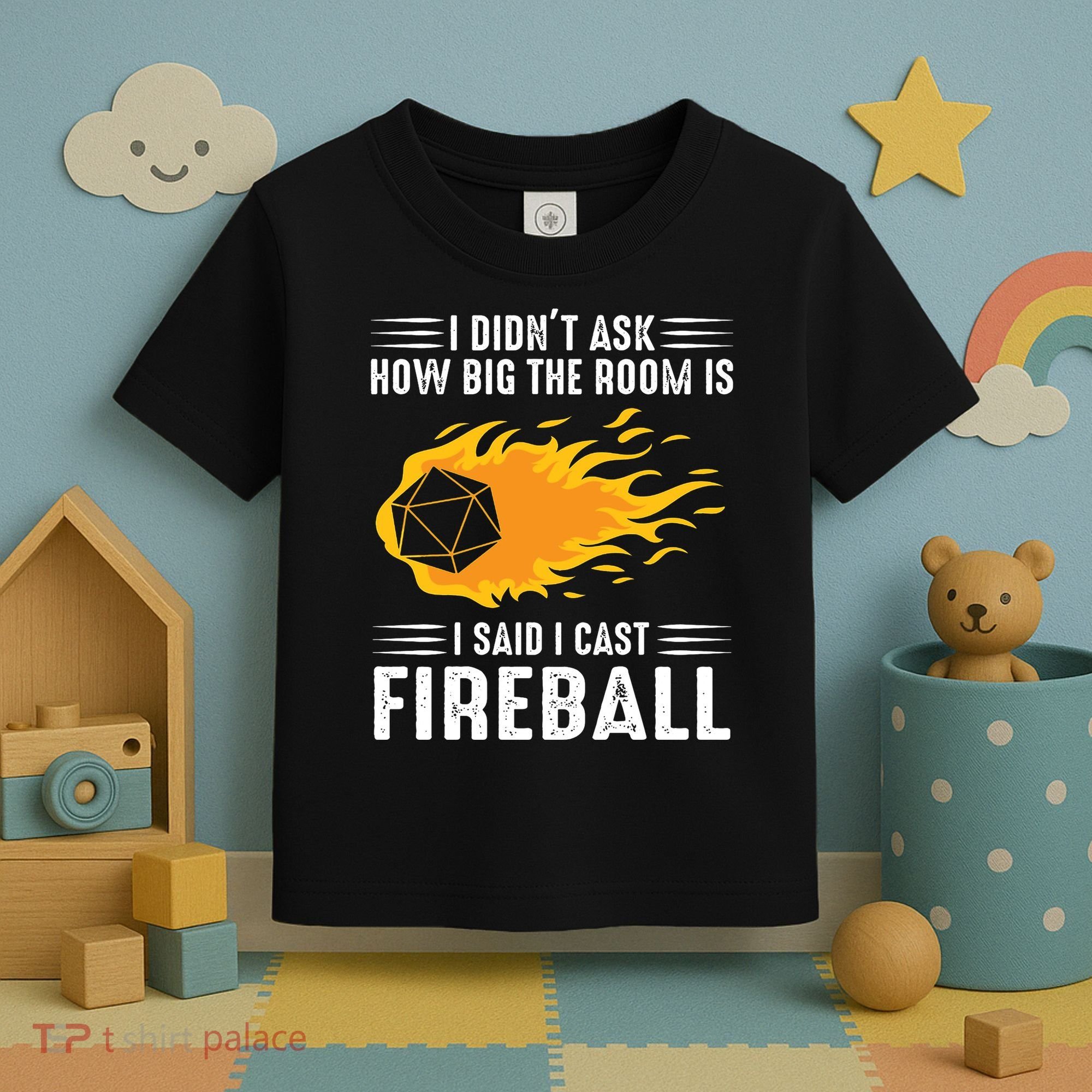 I Cast Fireball Funny Nerd Geek Wizard Magic Toddler T-Shirt