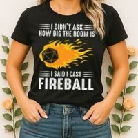 I Cast Fireball Funny Nerd Geek Wizard Magic Women's T-Shirt thumb 2