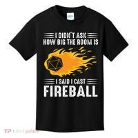 I Cast Fireball Funny Nerd Geek Wizard Magic Kids T-Shirt thumb 0