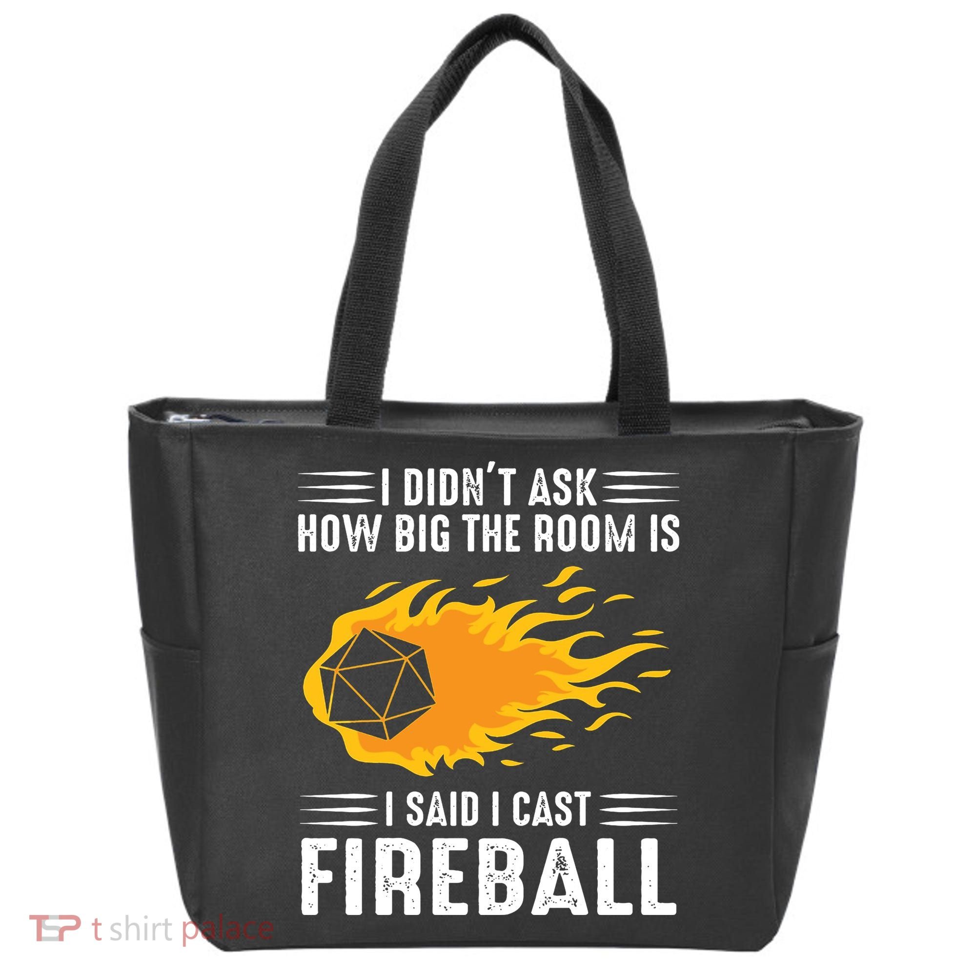 I Cast Fireball Funny Nerd Geek Wizard Magic Tote Bag