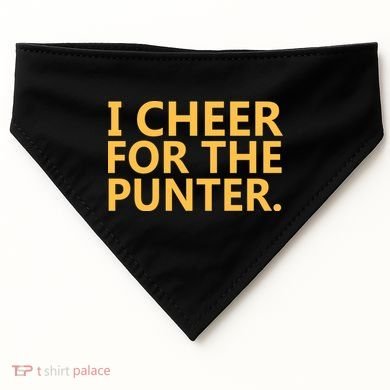 I Cheer For The Punter Iowa USA-Made Doggie Bandana