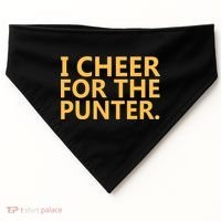 I Cheer For The Punter Iowa USA-Made Doggie Bandana thumb 0