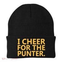 I Cheer For The Punter Iowa Beanie thumb 0